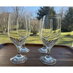 Schott-Zwiesel Carousel Ice Tea Glasses /Beer Tulips Swirl Cut Stems Glass~ 4